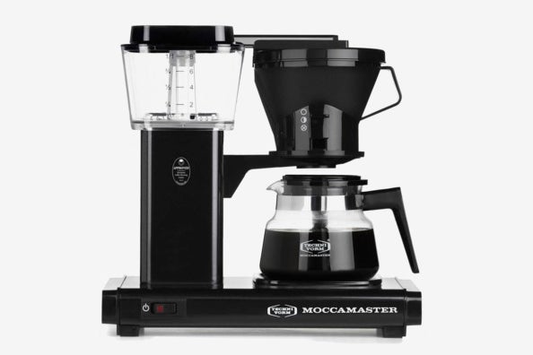 Technivorm Moccamaster 8-Cup Glass Carafe Coffee Brewer in Black.